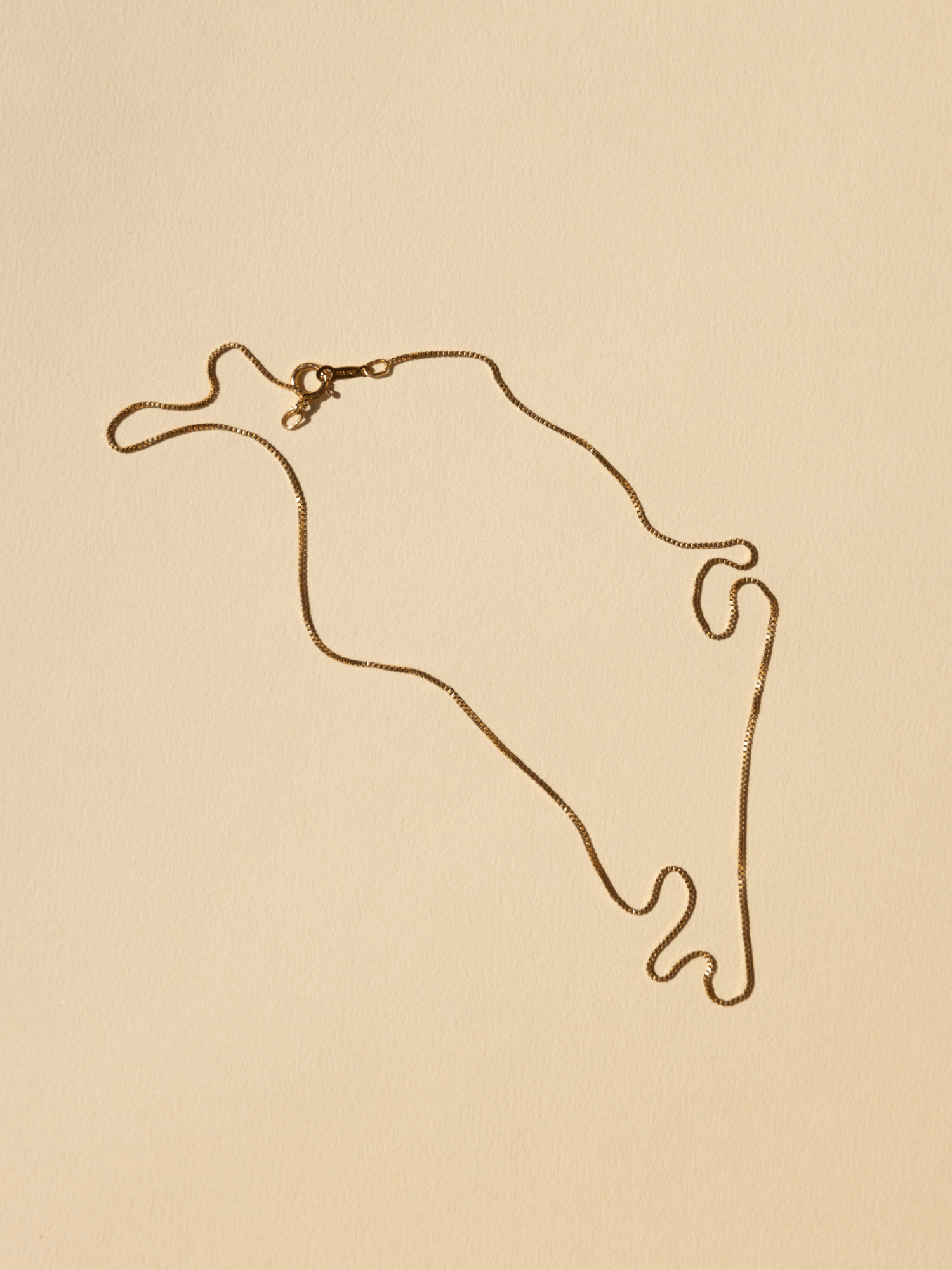 Delicate Staple Box Chain - Gold Filled