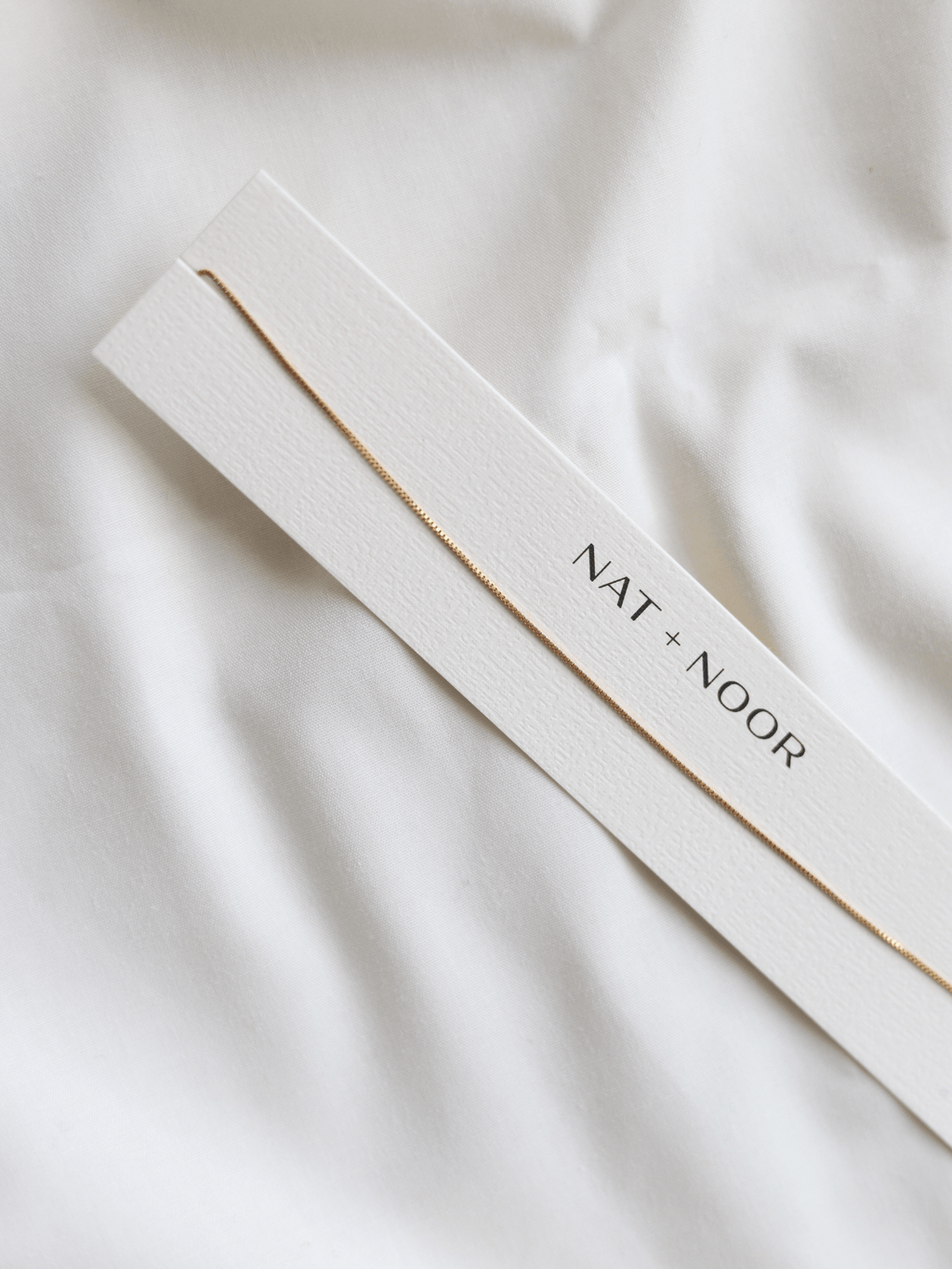 Delicate Staple Box Chain - Gold Filled