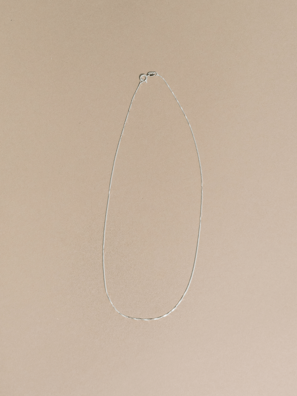 Delicate Staple Box Chain - Silver