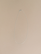 Delicate Staple Box Chain - Silver by NAT + NOOR