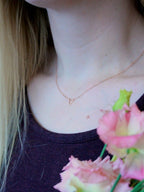 Delicate Triangle Necklace by Fair Anita