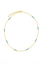 Delicate Turquoise Gold Necklace
