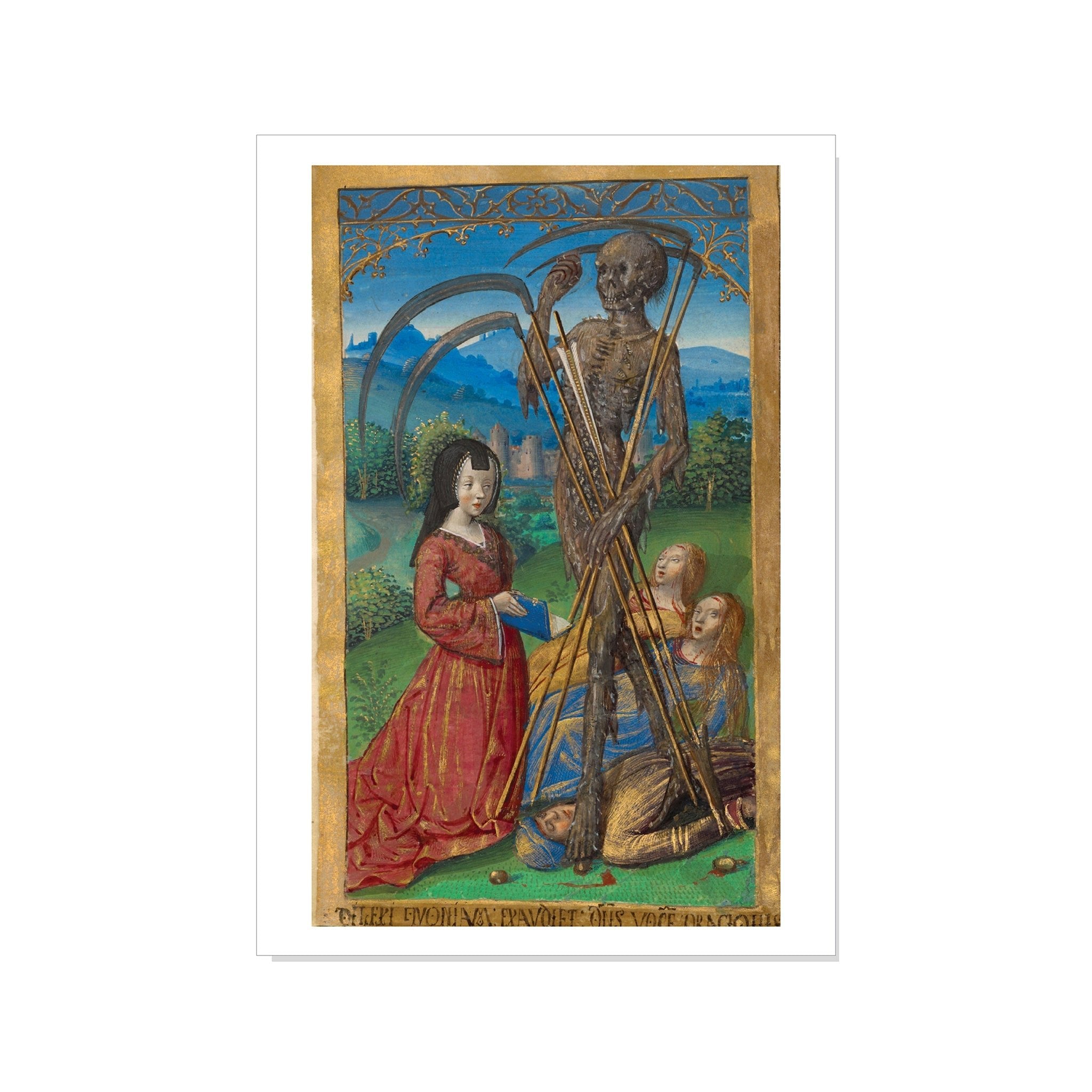 Denise Poncher before a Vision of Death - Postcard STATIONERY La Vie Bien Denise Poncher before a Vision of Death - Postcard