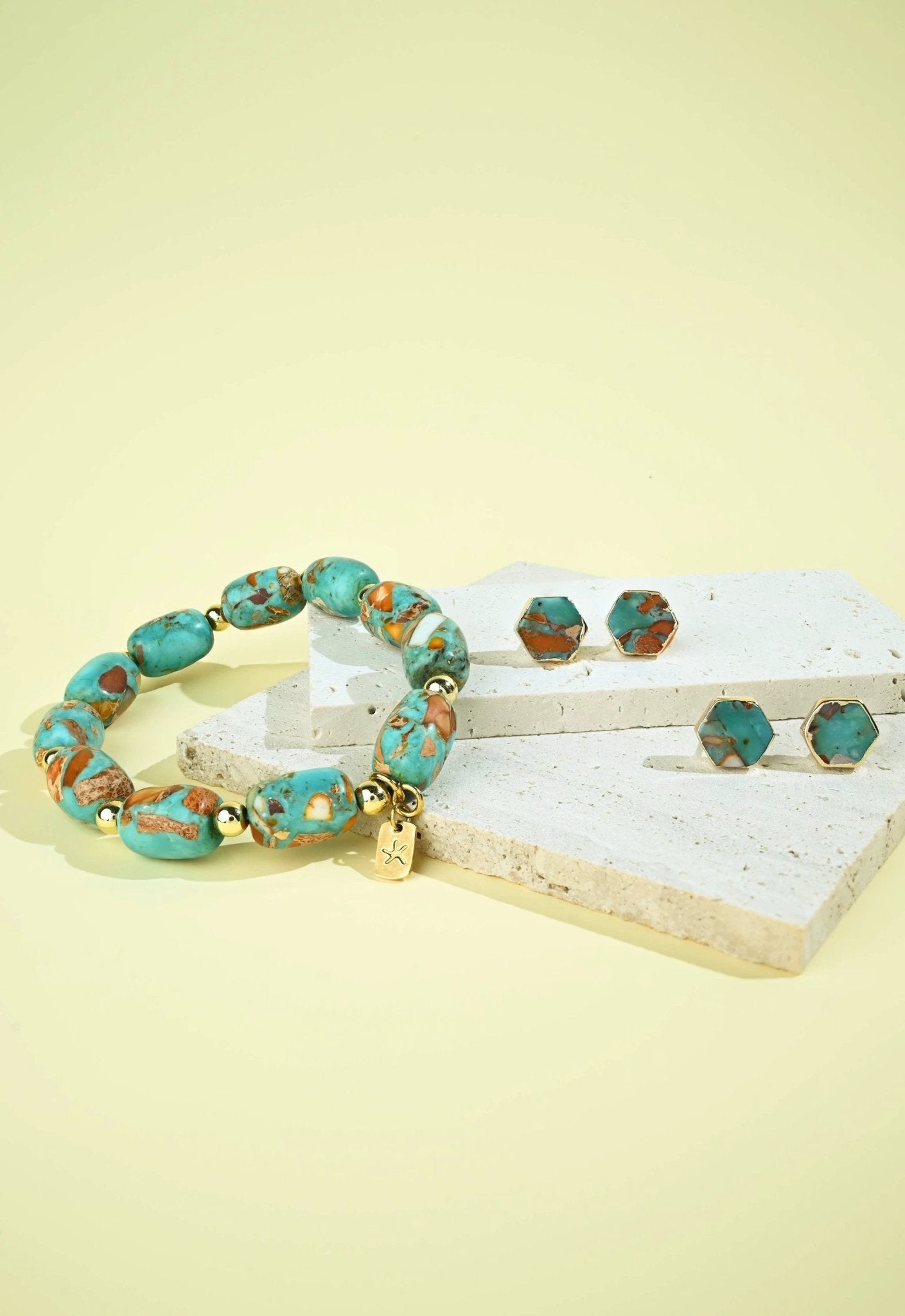 Desert Sky Studs in Copper by Ethical Trade Co