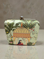 Designer Clutch with Women in Traditional Attire Sitting in a Domed Pavilion Clutch La Vie Bien Designer Clutch with Women in Traditional Attire Sitting in a Domed Pavilion