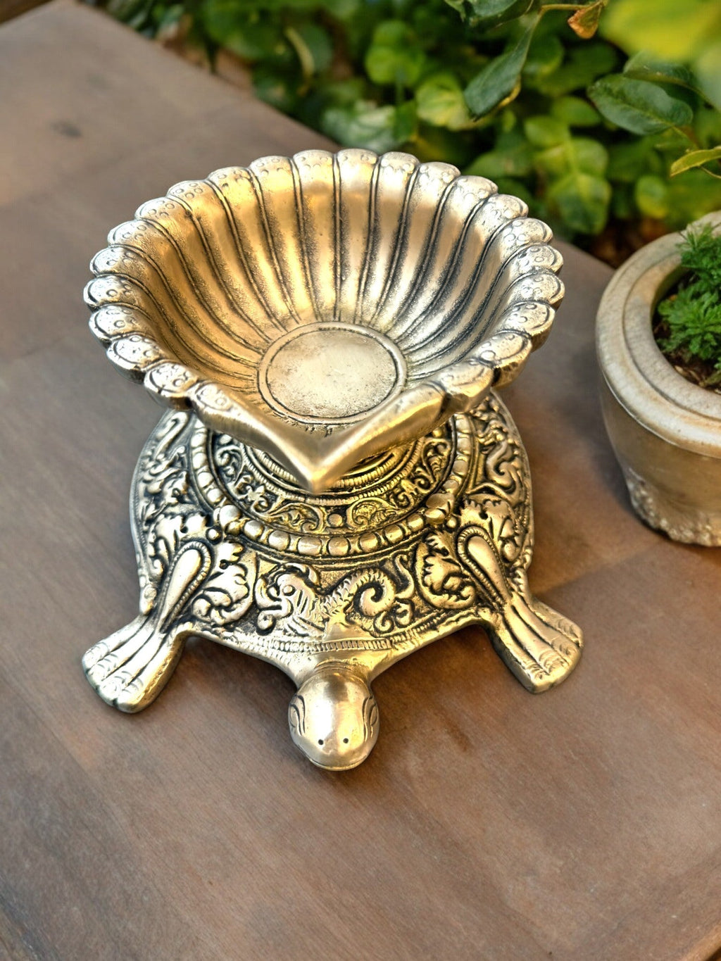 Designer Diya with Tortoise Diyas & Samai La Vie Bien Designer Diya with Tortoise