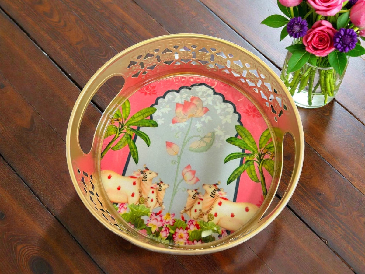 Designer Floral Print Tray Set La Vie Bien Designer Floral Print Tray Set