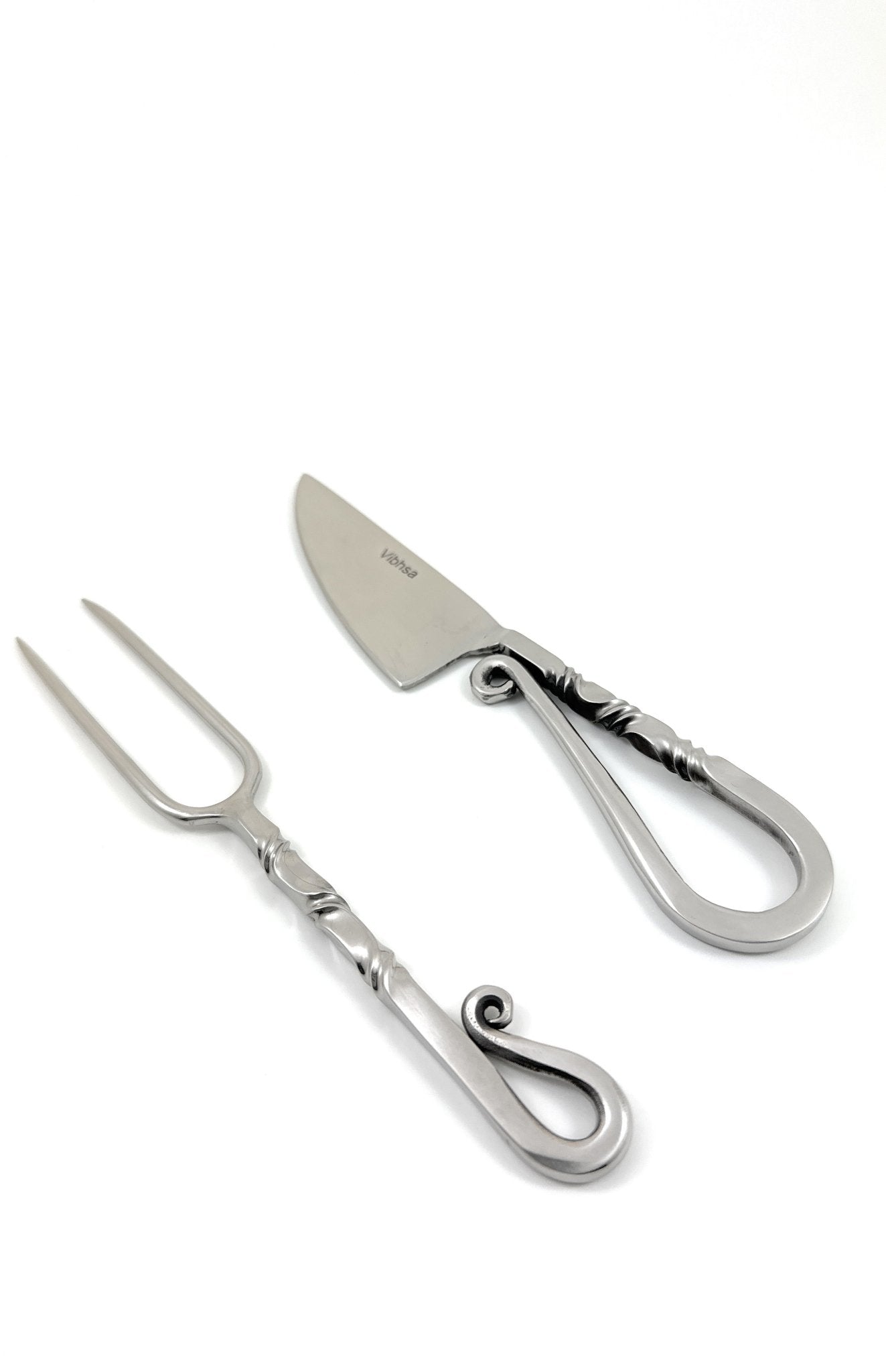 Designer Stainless Steel Carving Knife & Fork Set of 2 Dining Decor La Vie Bien Designer Stainless Steel Carving Knife & Fork Set of 2