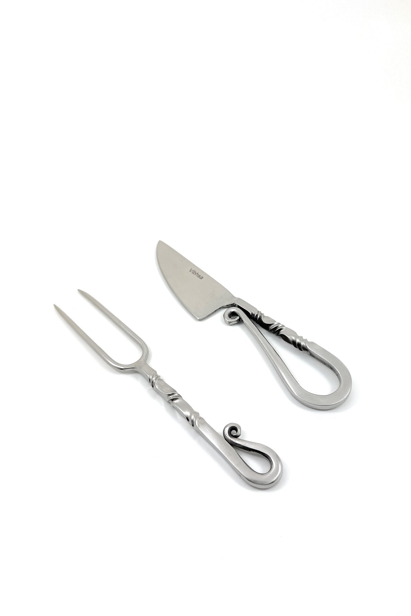 Designer Stainless Steel Carving Knife & Fork Set of 2 Dining Decor La Vie Bien Designer Stainless Steel Carving Knife & Fork Set of 2