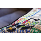 Detroit Hand - Embroidered Pillow by Cat Studio Pillows La Vie Bien Detroit Hand - Embroidered Pillow by Cat Studio