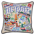 Detroit Hand - Embroidered Pillow by Cat Studio Pillows La Vie Bien Detroit Hand - Embroidered Pillow by Cat Studio