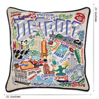 Detroit Hand - Embroidered Pillow by Cat Studio Pillows La Vie Bien Detroit Hand - Embroidered Pillow by Cat Studio