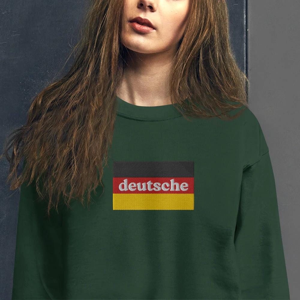Deutsche embroidered German Sweatshirt by La Vie Bien