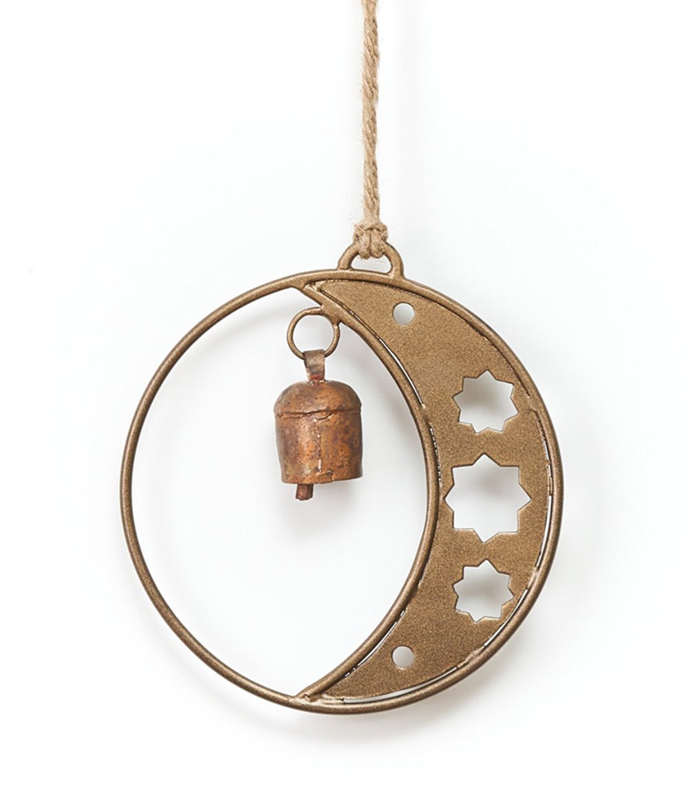 Devani Moon and Stars Bell Wind Chime La Vie Bien Devani Moon and Stars Bell Wind Chime