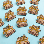 Devour the Patriarchy Feminist Tiger Enamel Pin, Lapel Pin Brooches & Lapel Pins La Vie Bien Devour the Patriarchy Feminist Tiger Enamel Pin, Lapel Pin