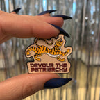 Devour the Patriarchy Feminist Tiger Enamel Pin, Lapel Pin Brooches & Lapel Pins La Vie Bien Devour the Patriarchy Feminist Tiger Enamel Pin, Lapel Pin