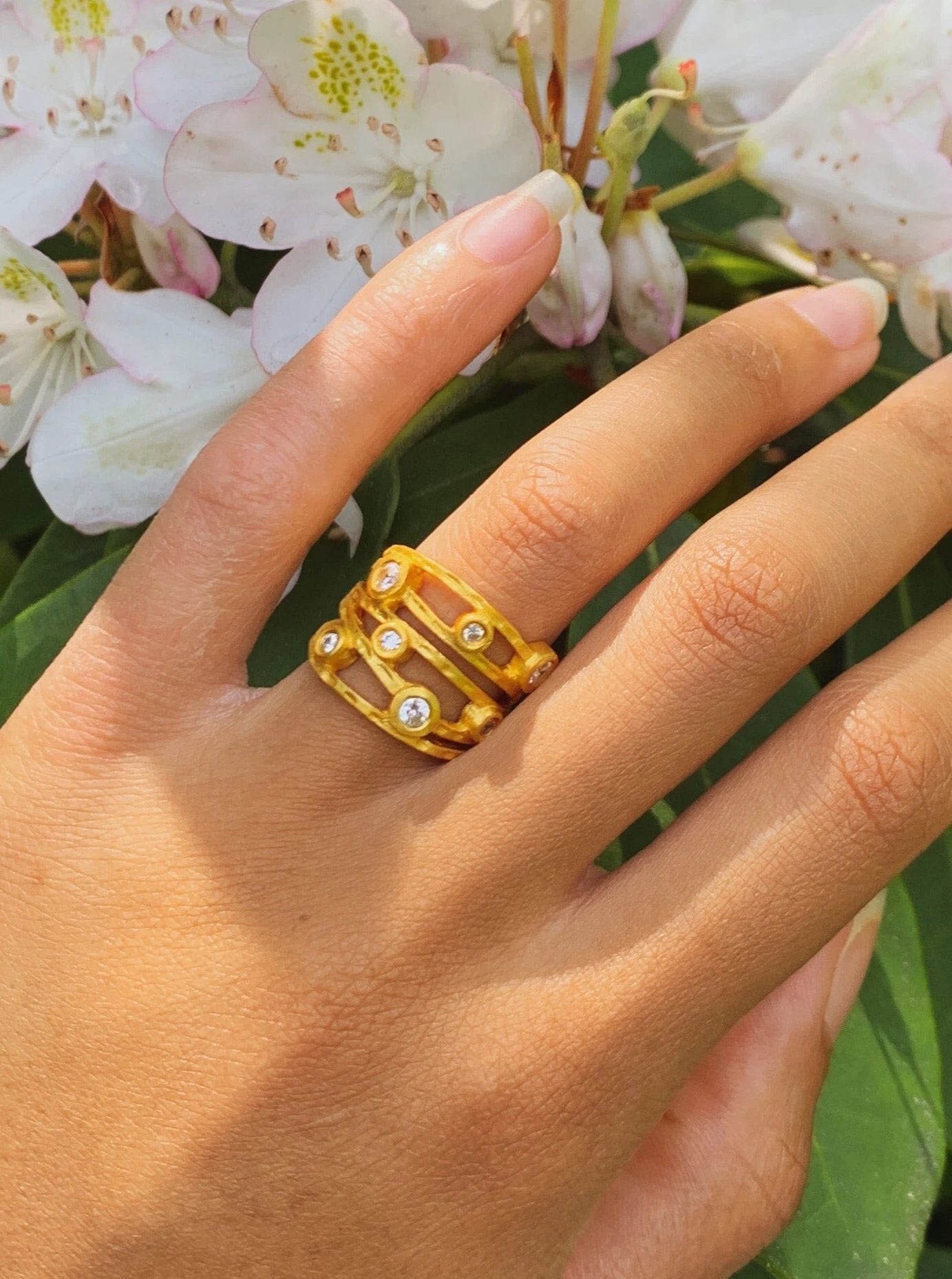 Dew Drops Ring by Ash & Rose