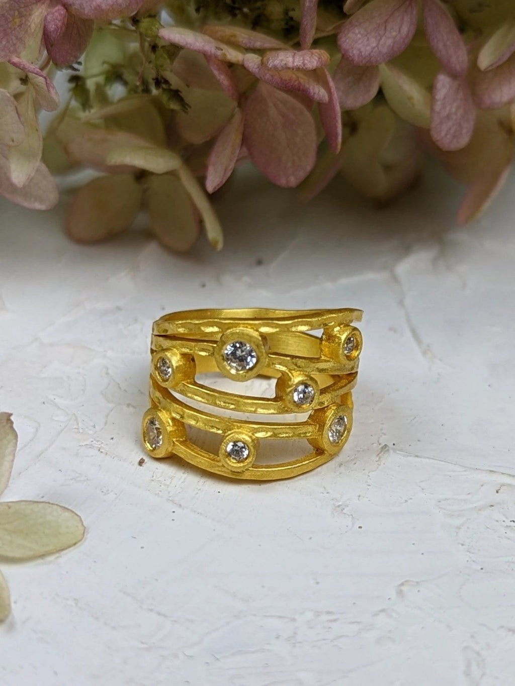 Dew Drops Ring by Ash & Rose