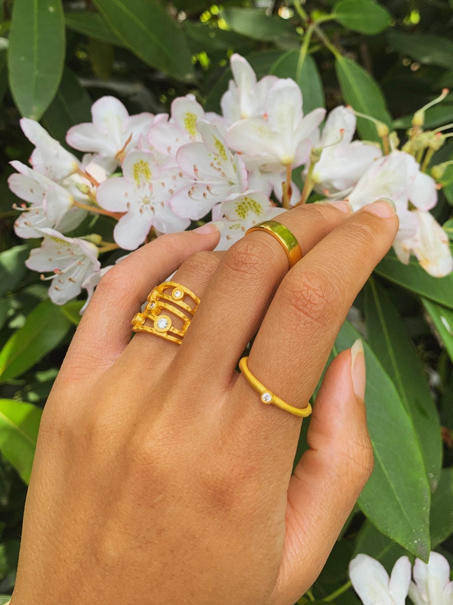 Dew Drops Ring by Ash & Rose