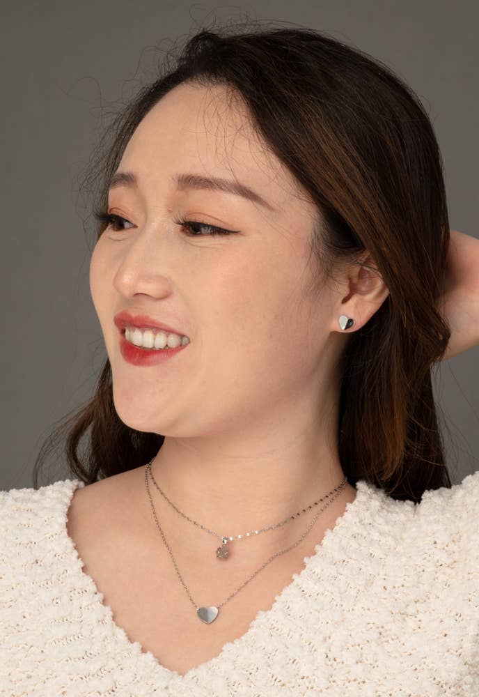 Alexis Silver Heart Necklace