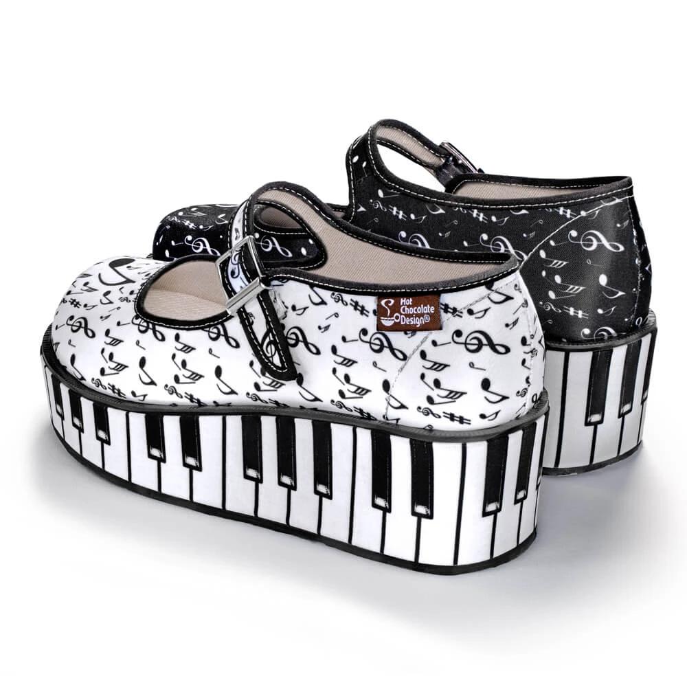 Chocolaticas® Thank You Music Women's Mary Jane Platform by Hot Chocolate Design