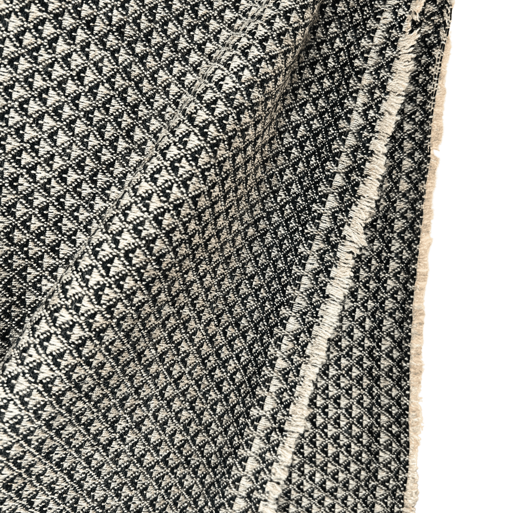 Dhanvi Patterned Cashmere Blanket - Charcoal