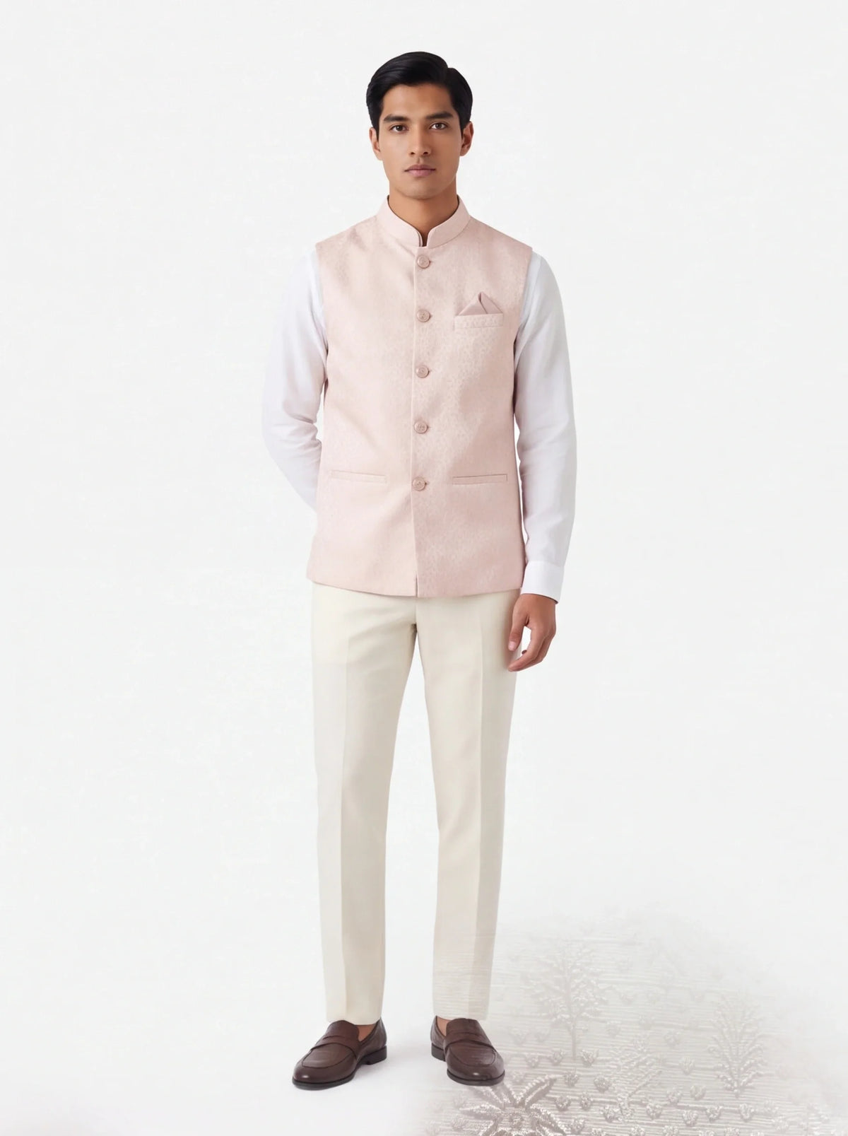 2102 - Light pink half jacket