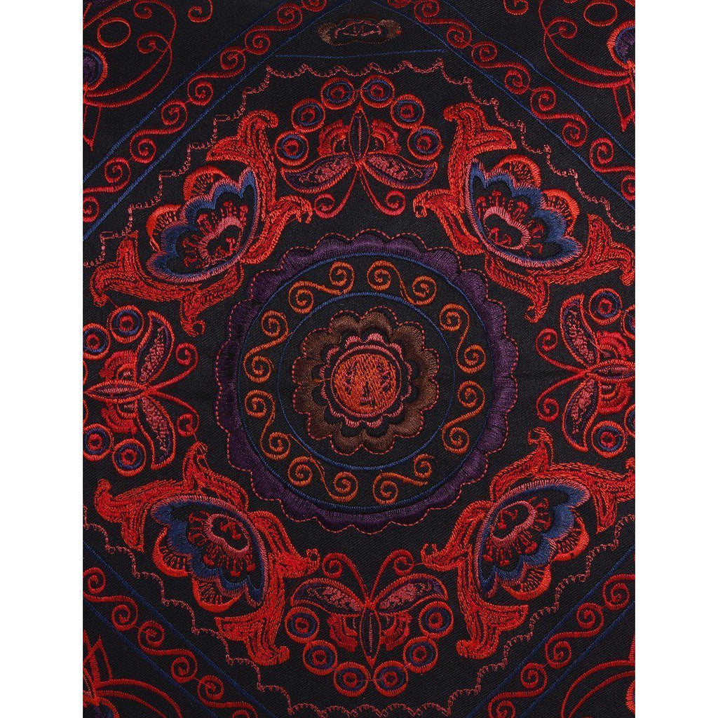 Diamond Flower Embroidered Pillow Cover - Thailand Decor La Vie Bien Diamond Flower Embroidered Pillow Cover - Thailand