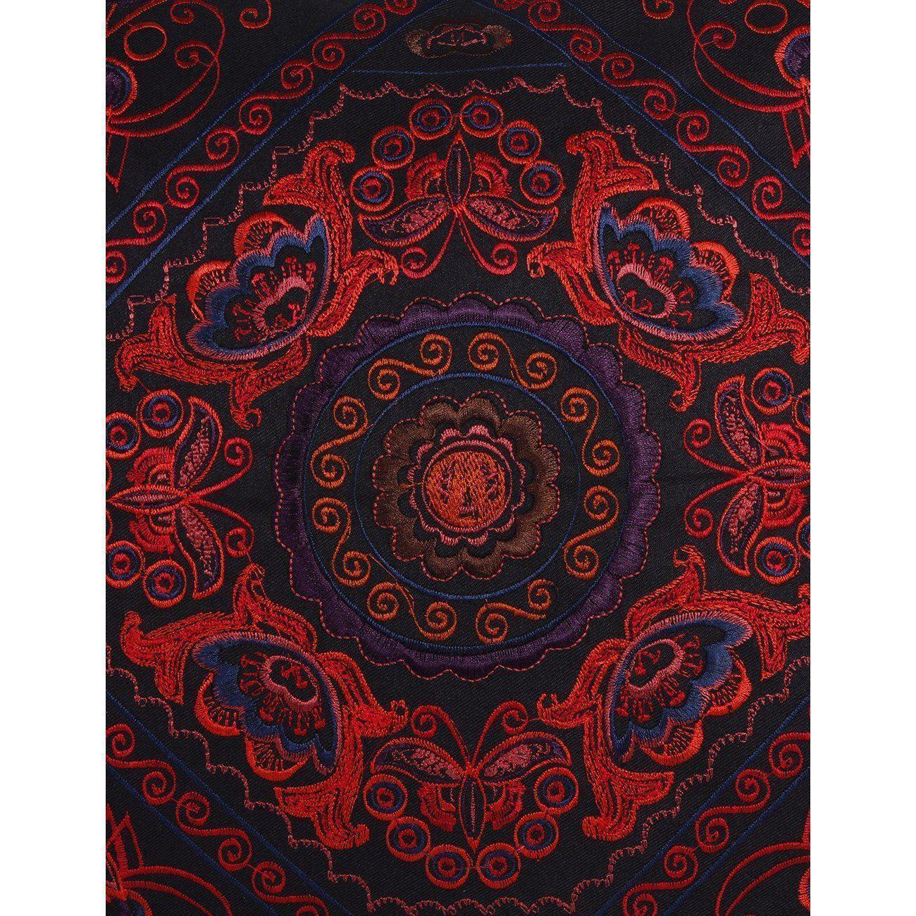 Diamond Flower Embroidered Pillow Cover - Thailand Decor La Vie Bien Diamond Flower Embroidered Pillow Cover - Thailand