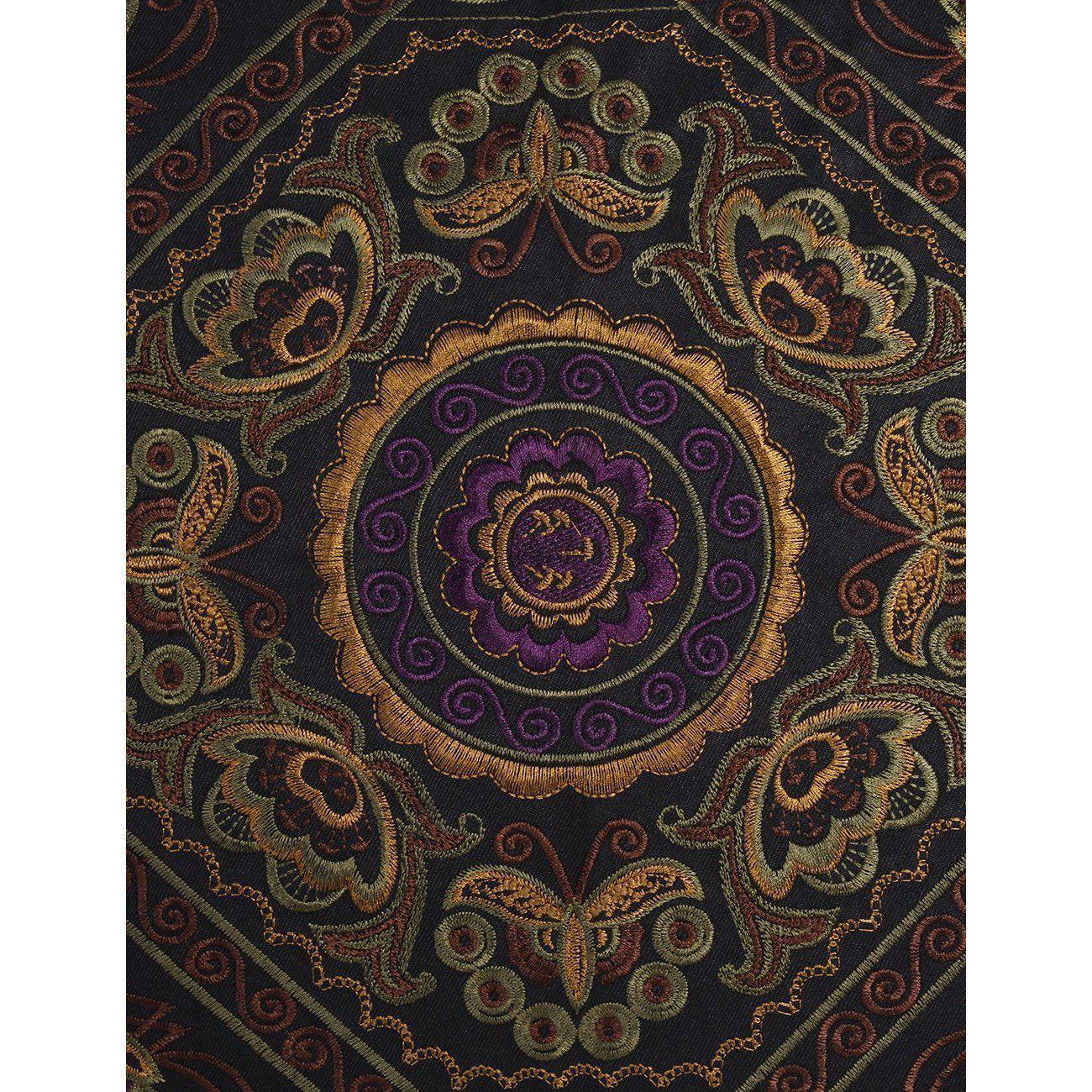 Diamond Flower Embroidered Pillow Cover - Thailand Decor La Vie Bien Diamond Flower Embroidered Pillow Cover - Thailand
