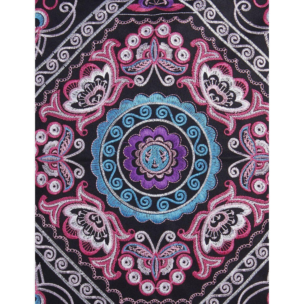 Diamond Flower Embroidered Pillow Cover - Thailand Decor La Vie Bien Diamond Flower Embroidered Pillow Cover - Thailand