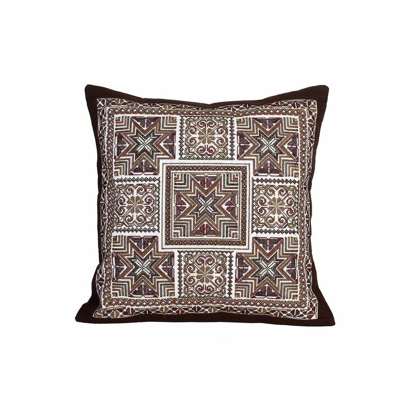 Diamond Flower Embroidered Pillow Cover - Thailand Decor La Vie Bien Diamond Flower Embroidered Pillow Cover - Thailand