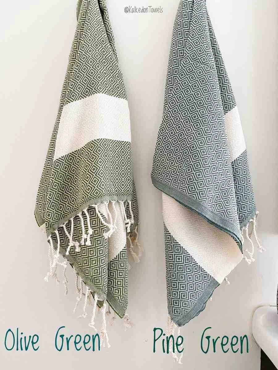 Diamond Hand Towel by Kalkedon Towels