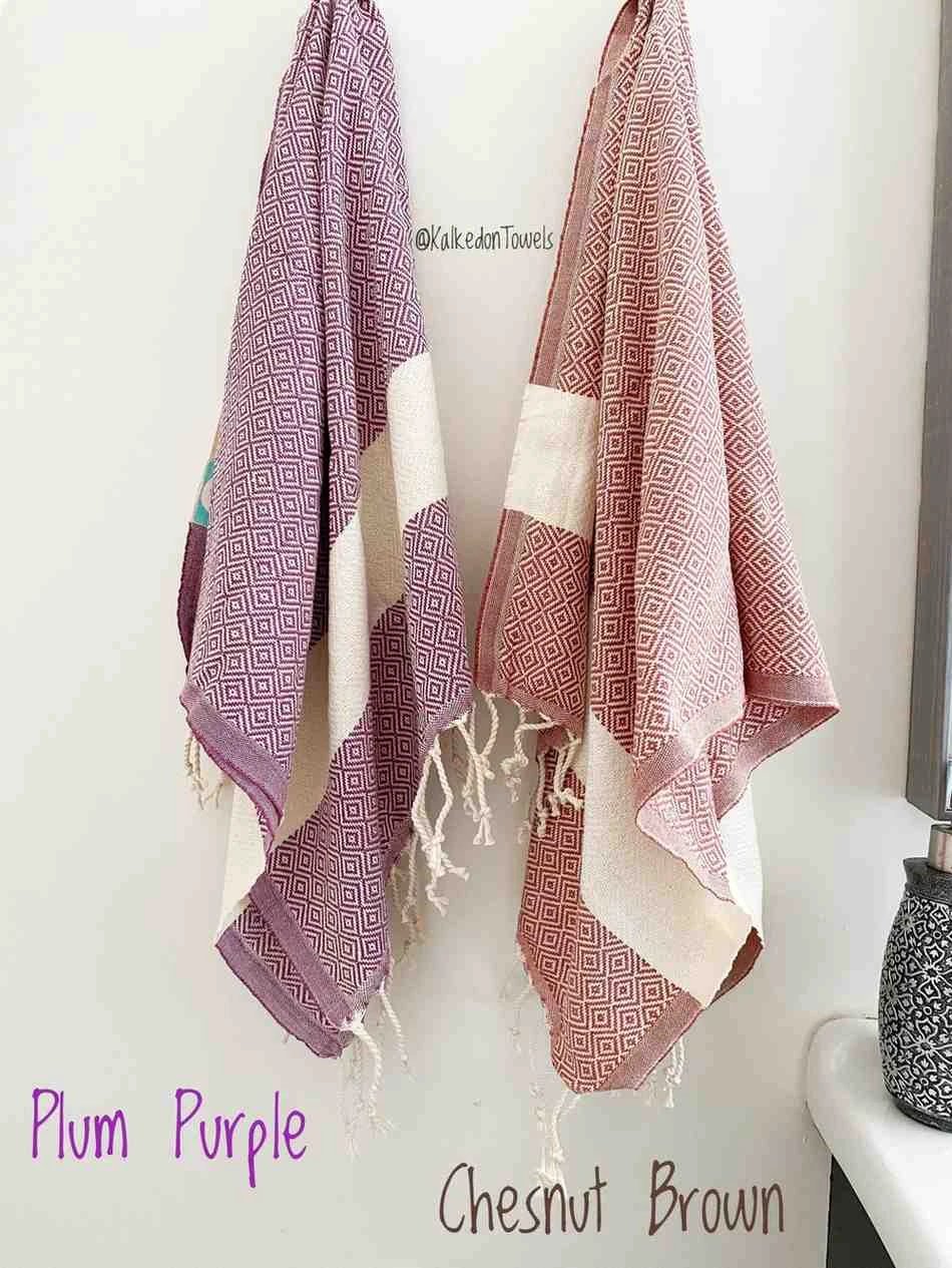Diamond Hand Towel by Kalkedon Towels