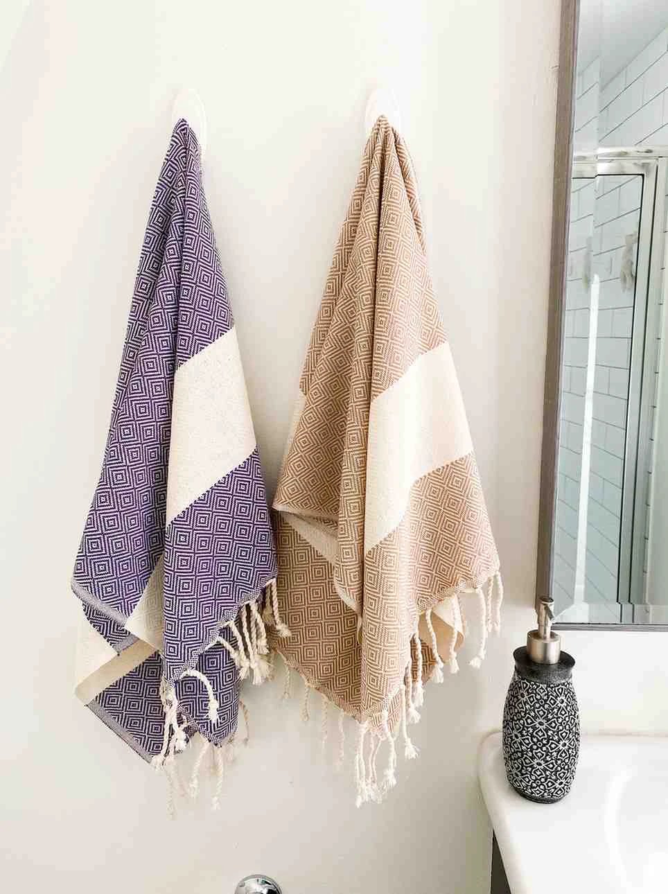 Diamond Hand Towel by Kalkedon Towels