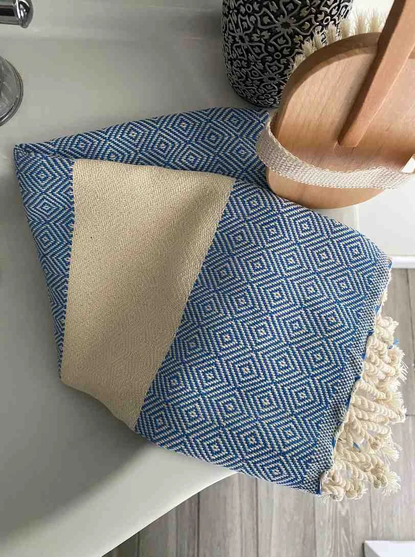Diamond Hand Towel by Kalkedon Towels
