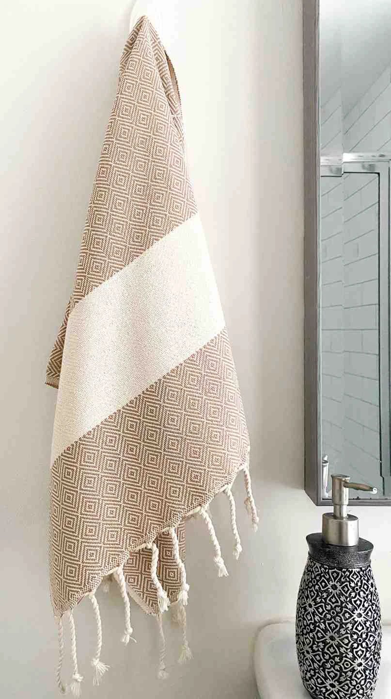 Diamond Hand Towel by Kalkedon Towels