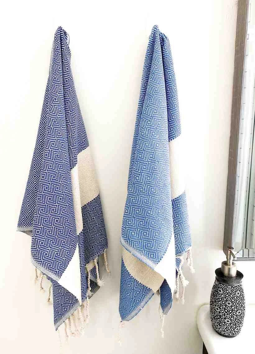 Diamond Hand Towel by Kalkedon Towels