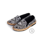 Diamond Hmong Fabric Artisanal Slip On Shoes - Thailand La Vie Bien Diamond Hmong Fabric Artisanal Slip On Shoes - Thailand