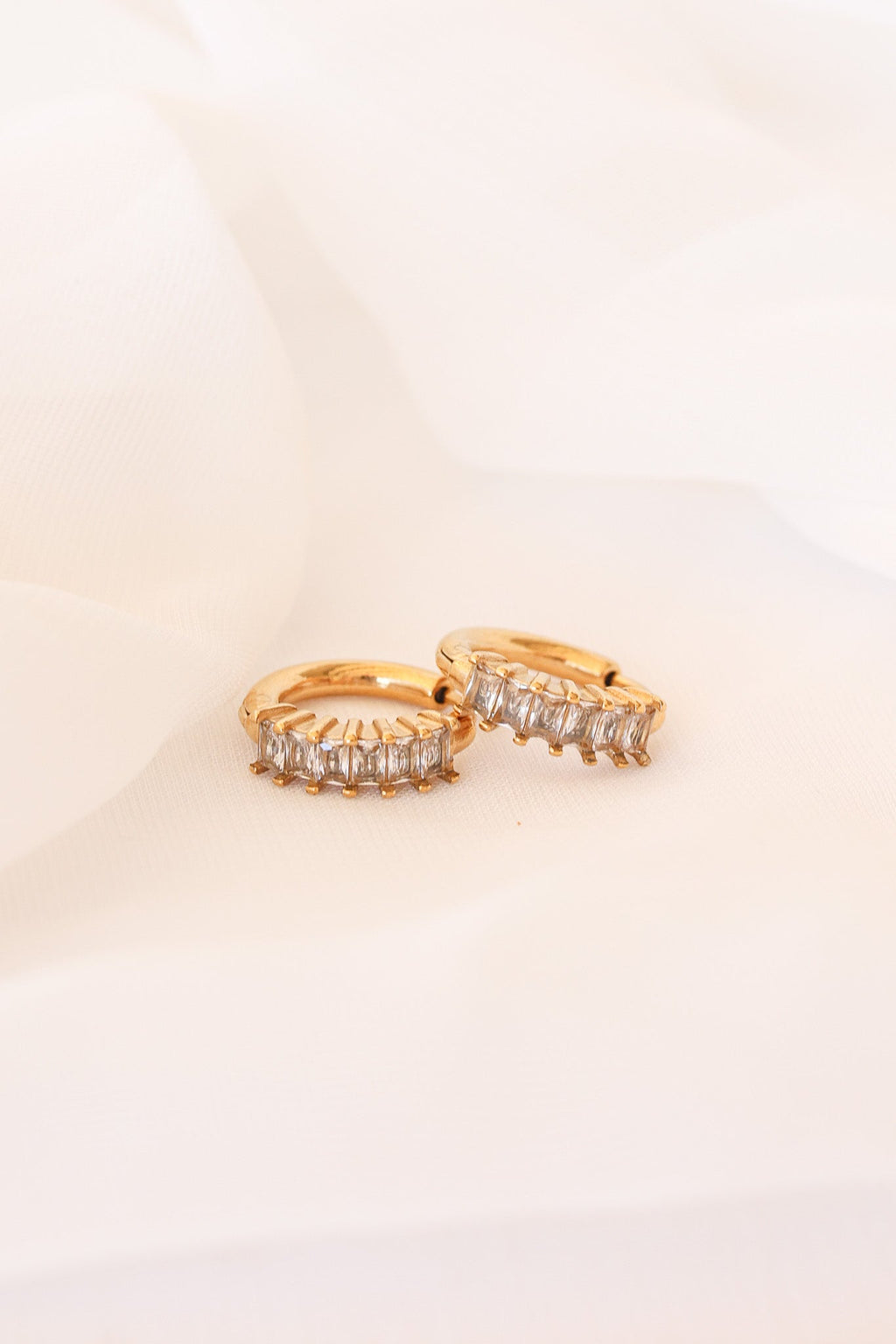 Diamond Hoop Hoops La Vie Bien Diamond Hoop