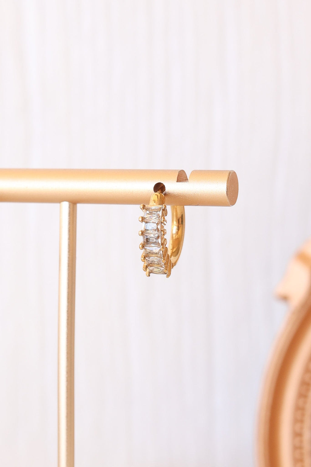 Diamond Hoop Hoops La Vie Bien Diamond Hoop