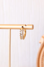 Diamond Hoop Hoops La Vie Bien Diamond Hoop