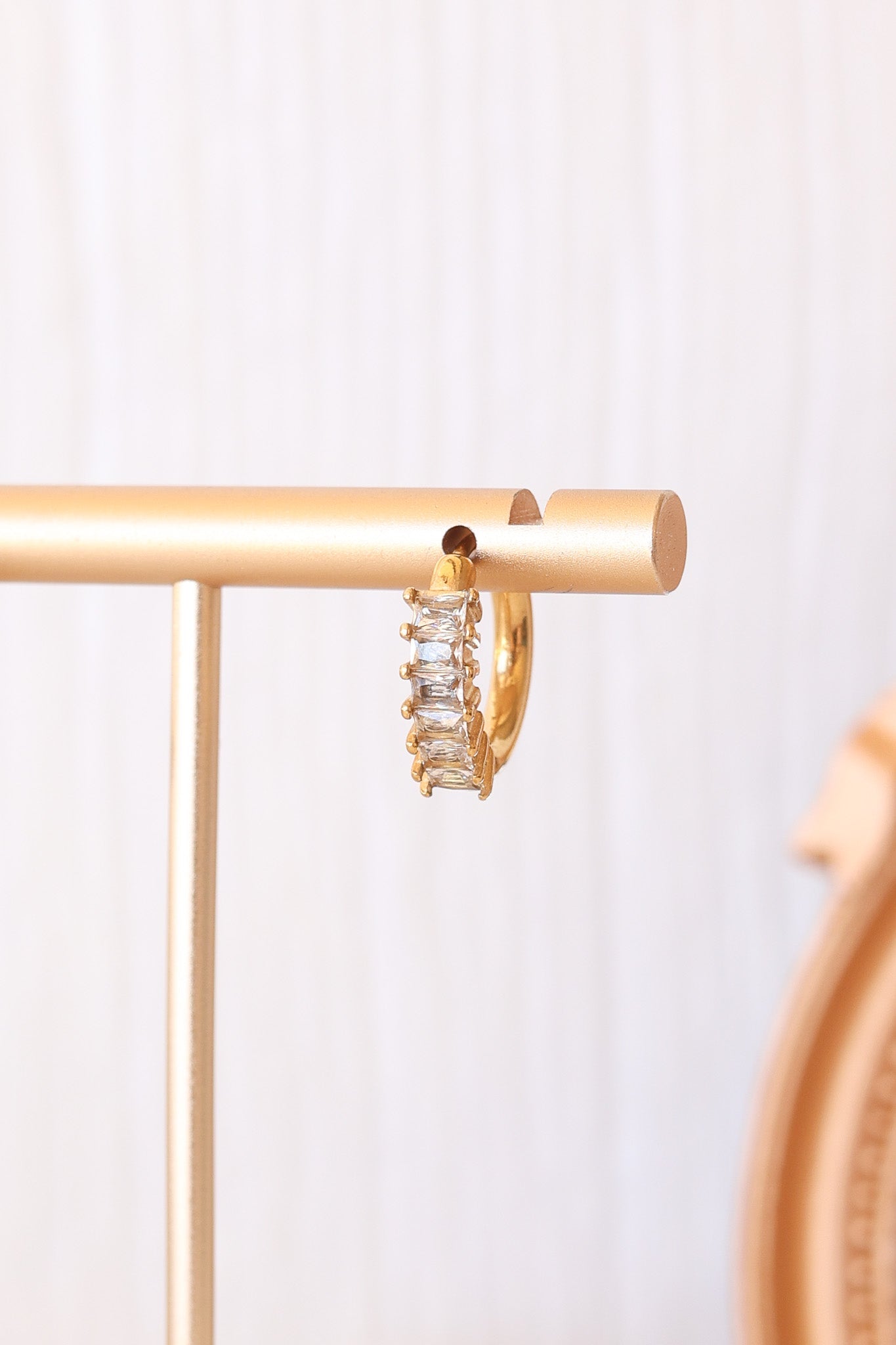 Diamond Hoop Hoops La Vie Bien Diamond Hoop
