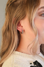 Diamond Hoop Hoops La Vie Bien Diamond Hoop
