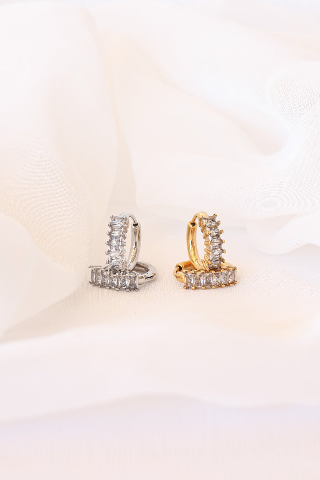 Diamond Hoop Hoops La Vie Bien Diamond Hoop