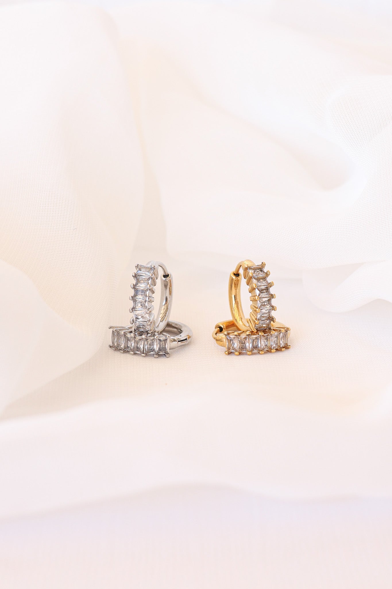 Diamond Hoop Hoops La Vie Bien Diamond Hoop