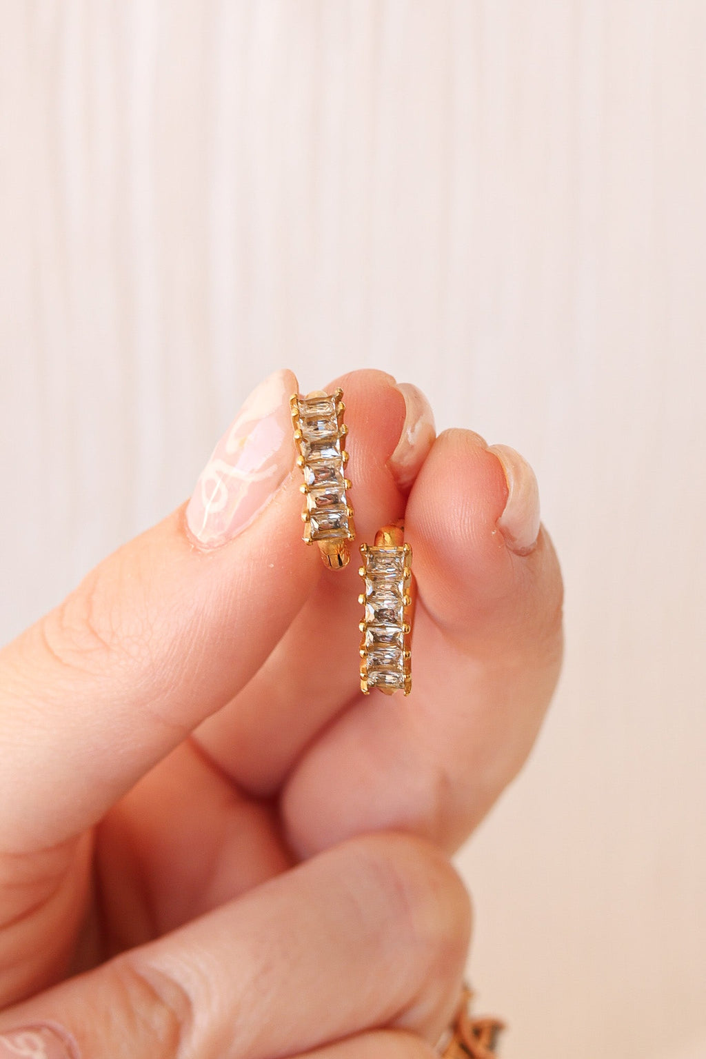 Diamond Hoop Hoops La Vie Bien Diamond Hoop