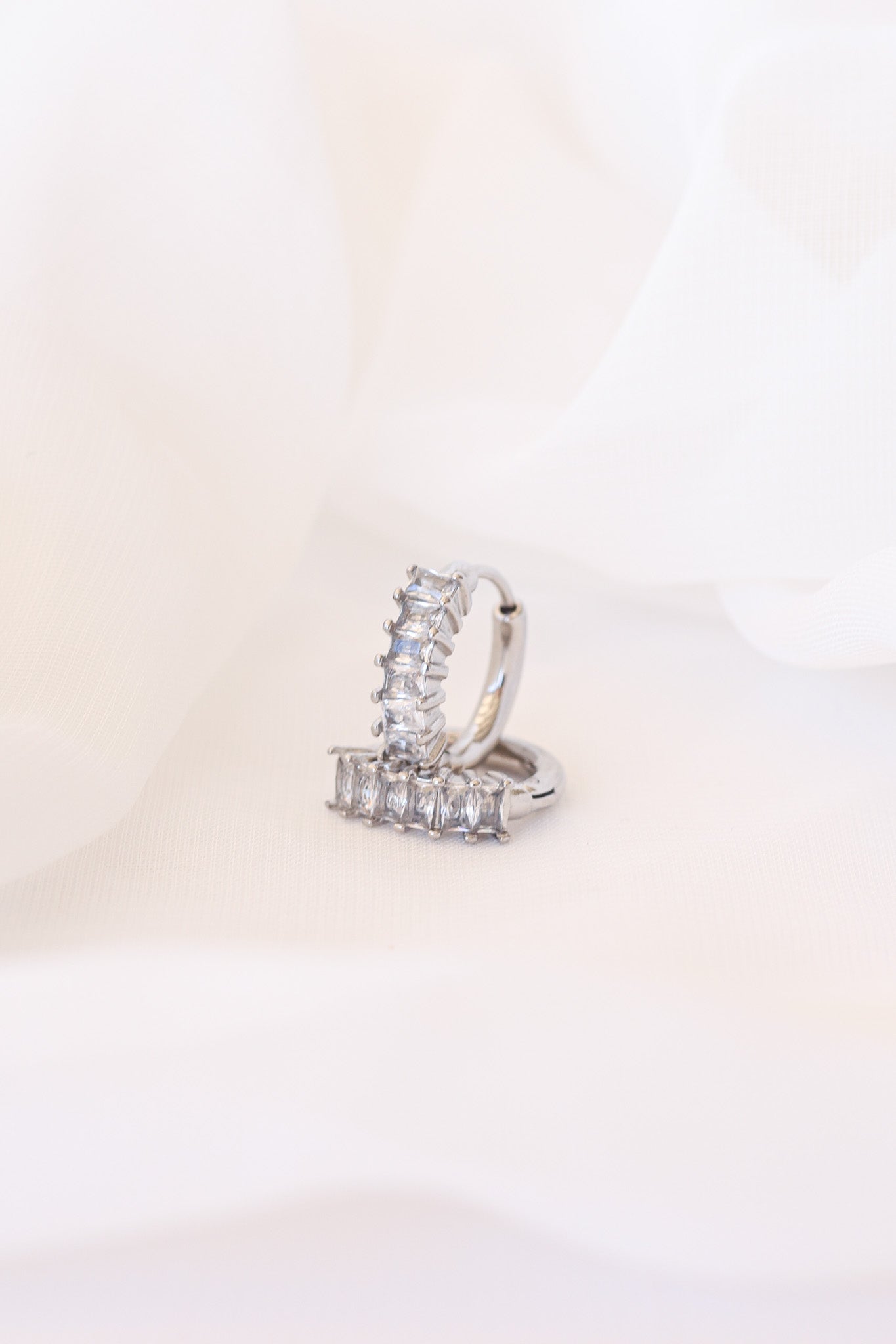Diamond Hoop Hoops La Vie Bien Diamond Hoop