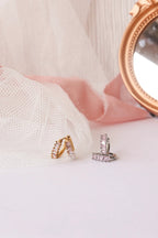 Diamond Hoop in Ballet Pink by Rose & Clay
