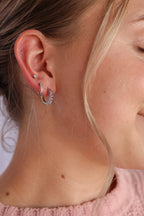 Diamond Hoop in Ballet Pink by Rose & Clay